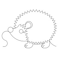 hedgehog border 001